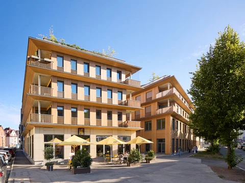 Foto: Gottlob Rommel – Quartier Wiener Platz als schlüsselfertiger Neubau in Holzhybridbauweise