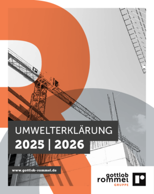 Titelbild der Umwelterklärung 2025/2026 der Gottlob-Rommel-Gruppe